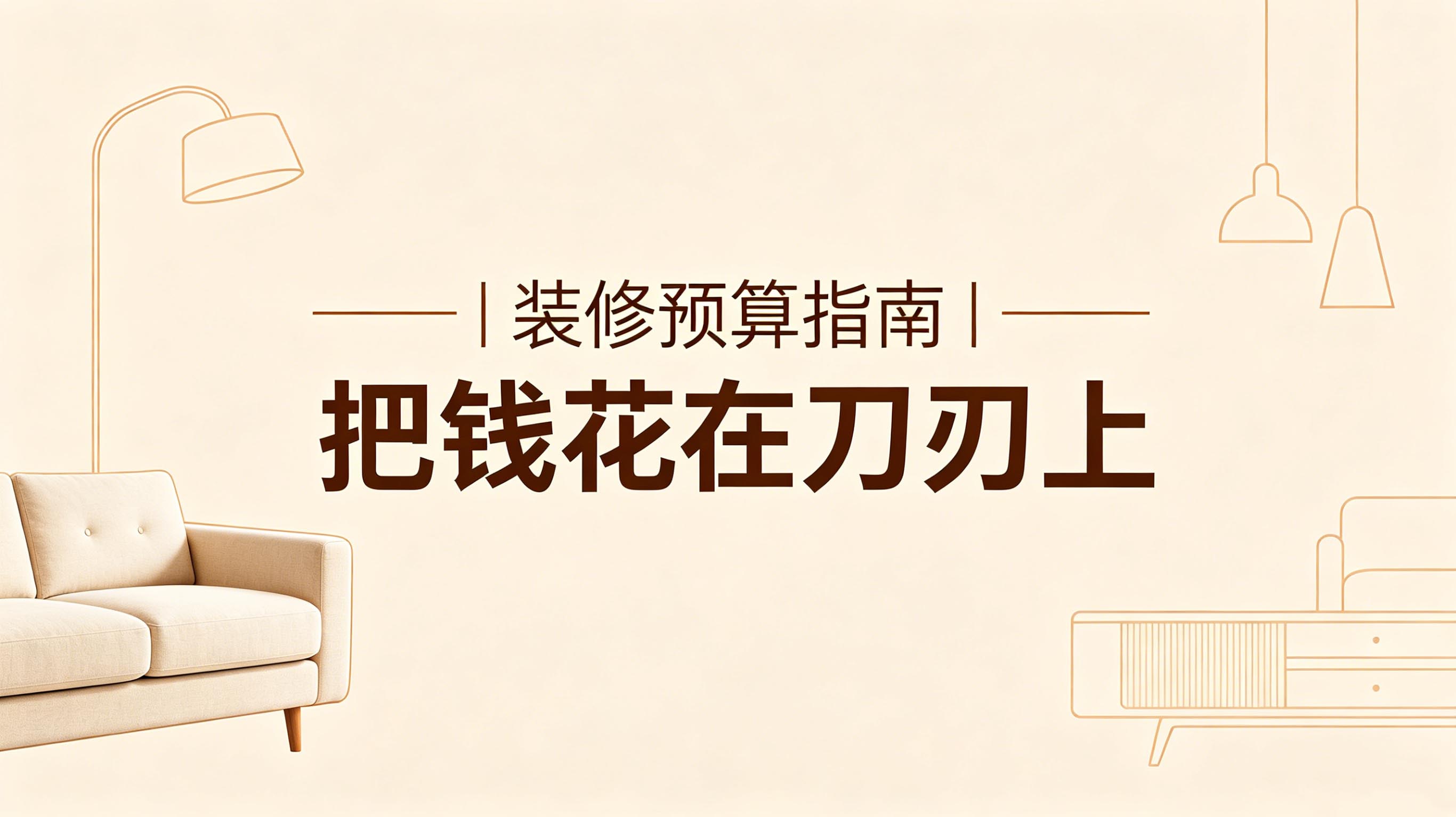 装修还没开始，钱已经不够了？这份预算指南请收好